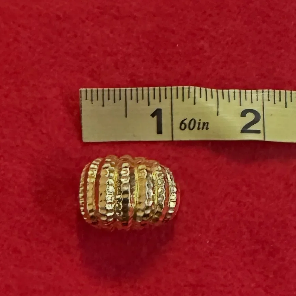 Joan Rivers Vintage Signed Gold Dome Statement Clip Earrings